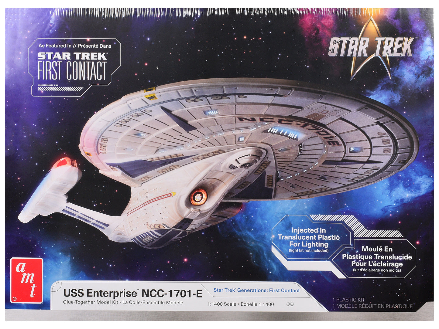 Skill 2 Model Kit U.S.S. Enterprise NCC-1701-E Space Ship "Star Trek: First Contact" (1996) Movie 1/1400 Scale by AMT <h2>Skill AMT</h2> <p>High-quality diecast car perfect for collectors and enthusia
