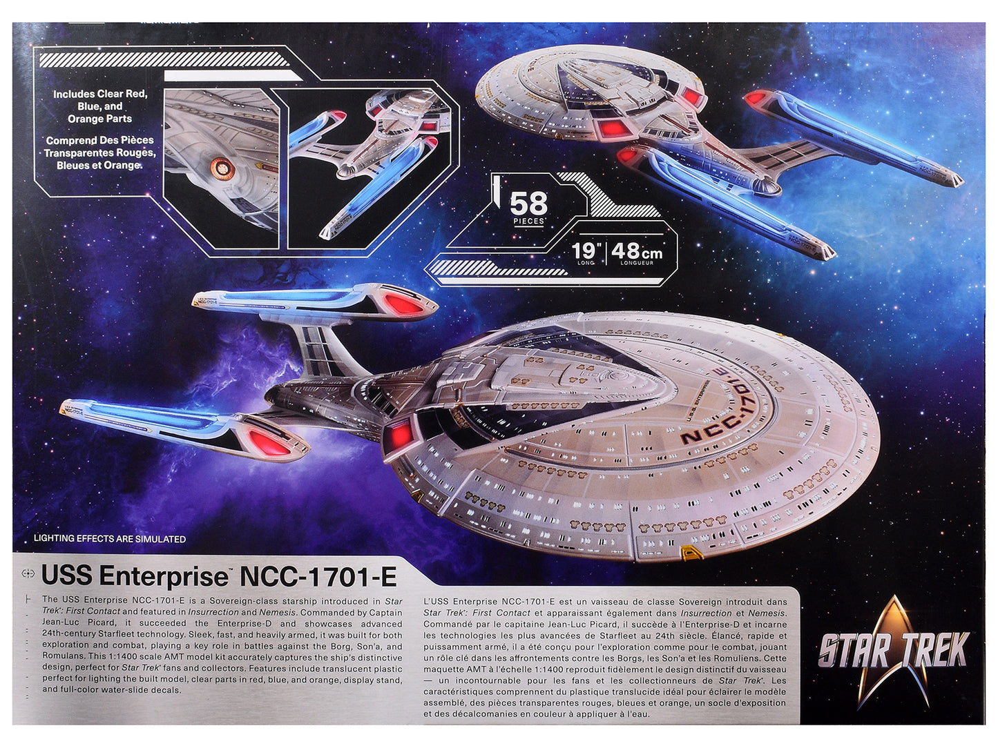 Skill 2 Model Kit U.S.S. Enterprise NCC-1701-E Space Ship "Star Trek: First Contact" (1996) Movie 1/1400 Scale by AMT <h2>Skill AMT</h2> <p>High-quality diecast car perfect for collectors and enthusia