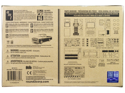 Skill 2 Model Kit 1960 Ford F-100 Pickup Truck with Trailer 3-in-1 1/25 Scale by AMT <h2>Skill AMT</h2> <p>High-quality diecast car perfect for collectors and enthusiasts. Features detailed interior e