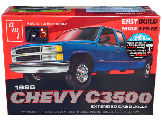 Skill 2 Model Kit 1996 Chevrolet C3500 Extended Cab Dually Pickup Truck "Easy Build" 1/25 Scale by AMT <h2>Skill AMT</h2> <p>High-quality diecast car perfect for collectors and enthusiasts. Features d