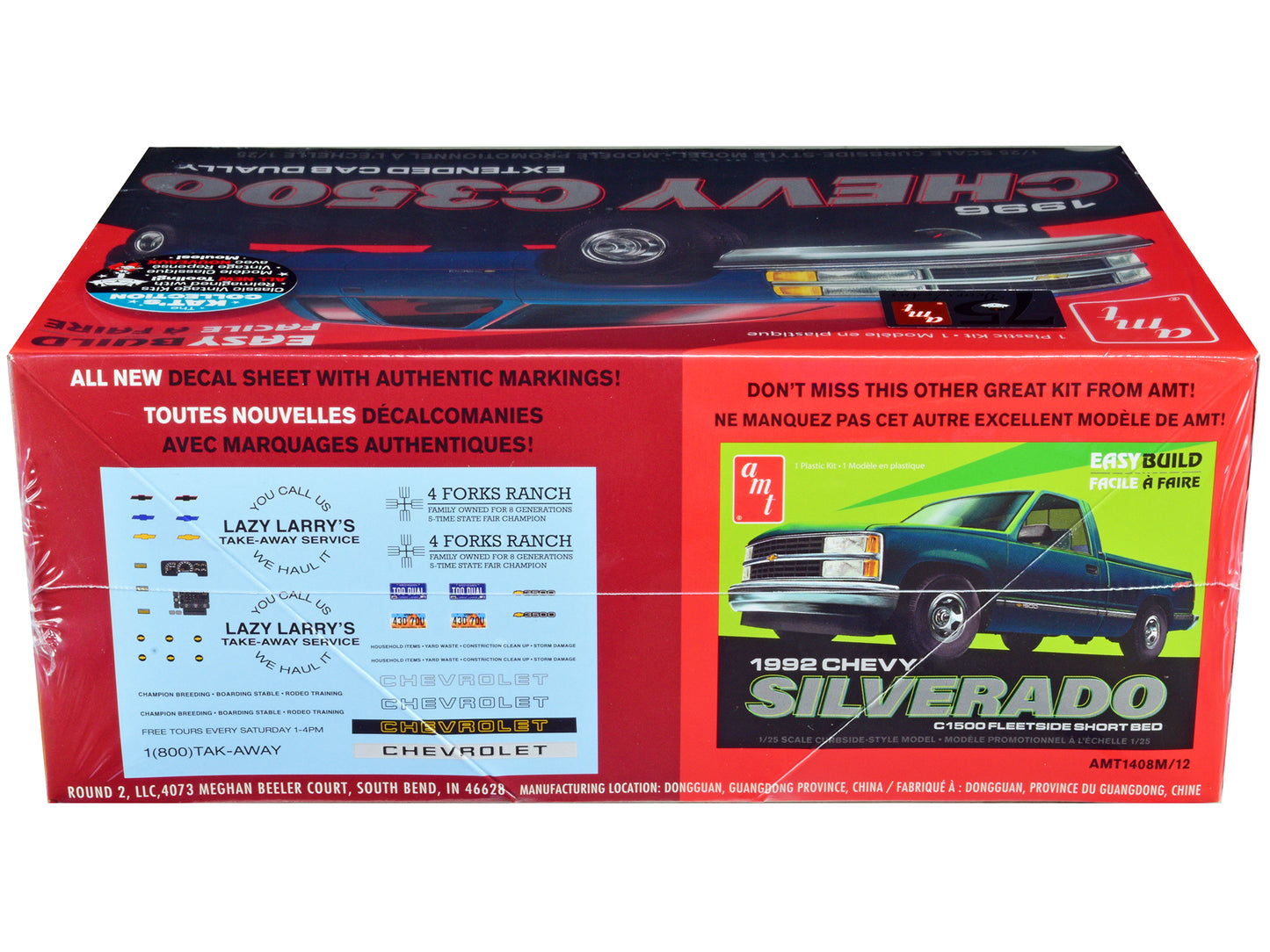 Skill 2 Model Kit 1996 Chevrolet C3500 Extended Cab Dually Pickup Truck "Easy Build" 1/25 Scale by AMT <h2>Skill AMT</h2> <p>High-quality diecast car perfect for collectors and enthusiasts. Features d