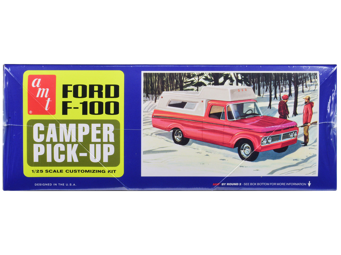 Skill 2 Model Kit 1963 Ford F-100 Camper Pickup Truck 3-in-1 1/25 Scale by AMT <h2>Skill AMT</h2> <p>High-quality diecast car perfect for collectors and enthusiasts. Features detailed interior exterio