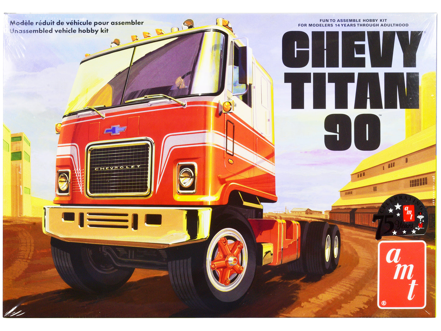 Skill 3 Model Kit Chevrolet Titan 90 Tractor Truck 1/25 Scale by AMT <h2>Skill AMT</h2> <p>High-quality diecast car perfect for collectors and enthusiasts. Features detailed interior exterior craftsma