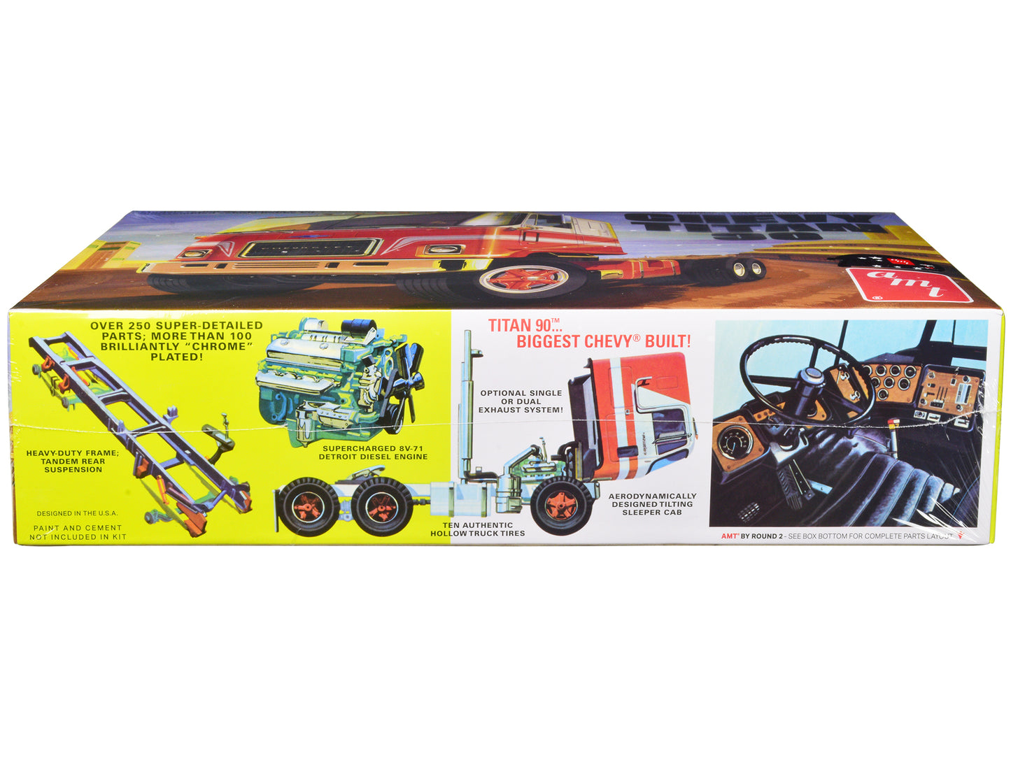 Skill 3 Model Kit Chevrolet Titan 90 Tractor Truck 1/25 Scale by AMT <h2>Skill AMT</h2> <p>High-quality diecast car perfect for collectors and enthusiasts. Features detailed interior exterior craftsma