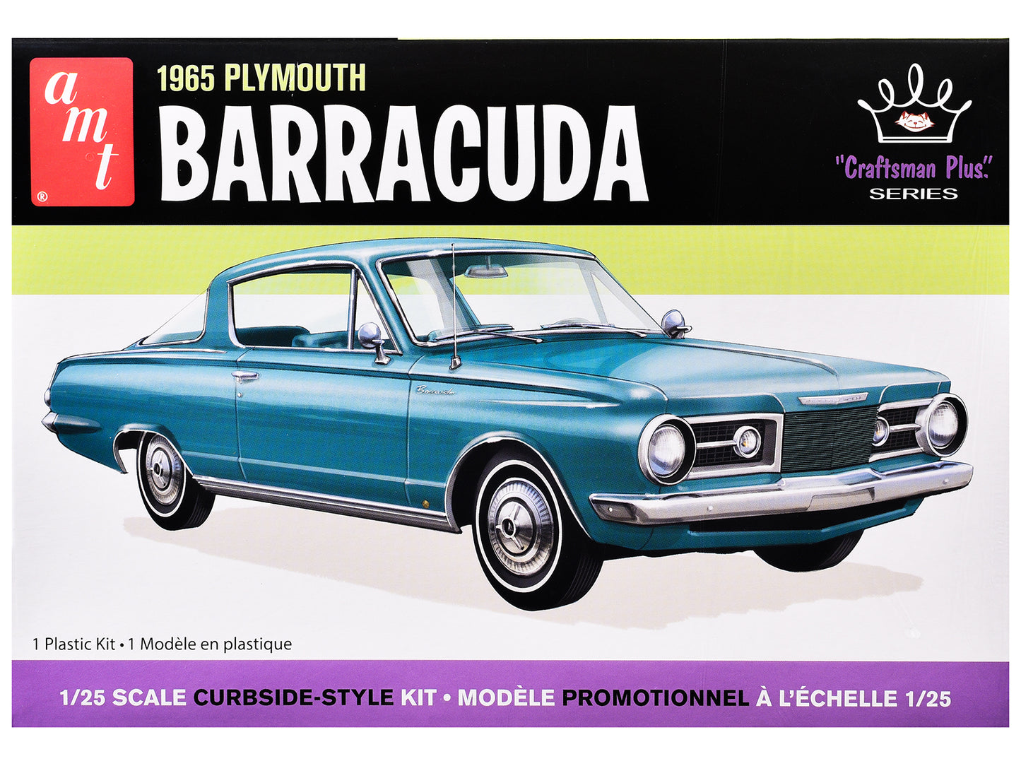 Skill 2 Model Kit 1965 Plymouth Barracuda "Craftsman Plus" Series 1/25 Scale by AMT <h2>Skill AMT</h2> <p>High-quality diecast car perfect for collectors and enthusiasts. Features detailed interior ex