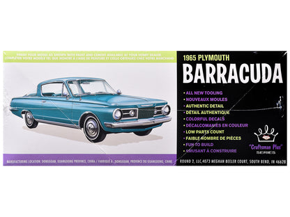 Skill 2 Model Kit 1965 Plymouth Barracuda "Craftsman Plus" Series 1/25 Scale by AMT <h2>Skill AMT</h2> <p>High-quality diecast car perfect for collectors and enthusiasts. Features detailed interior ex