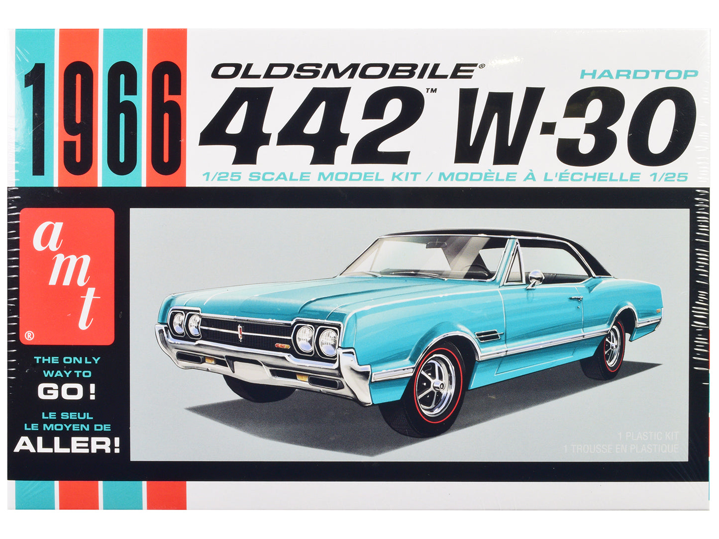 Skill 2 Model Kit 1966 Oldsmobile 442 W-30 Hardtop 1/25 Scale by AMT <h2>Skill AMT</h2> <p>High-quality diecast car perfect for collectors and enthusiasts. Features detailed interior exterior craftsma