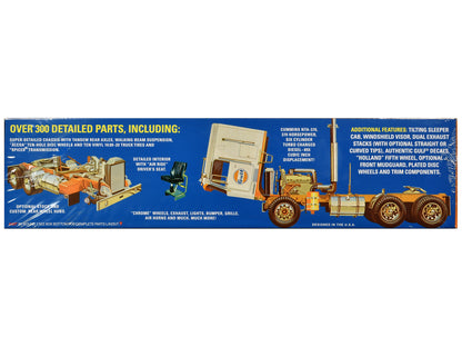 Skill 3 Model Kit Kenworth K-123 Cabover Truck Tractor "Gulf Oil" 1/25 Scale by AMT <h2>Skill AMT</h2> <p>High-quality diecast car perfect for collectors and enthusiasts. Features detailed interior ex