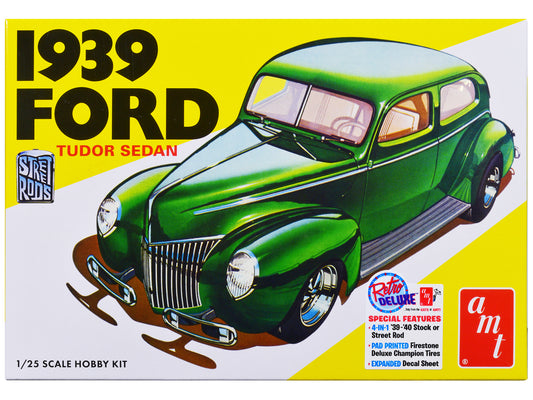 Skill 2 Model Kit 1939 Ford Tudor Sedan "Street Rod" Series 1/25 Scale by AMT <h2>Skill AMT</h2> <p>High-quality diecast car perfect for collectors and enthusiasts. Features detailed interior exterior