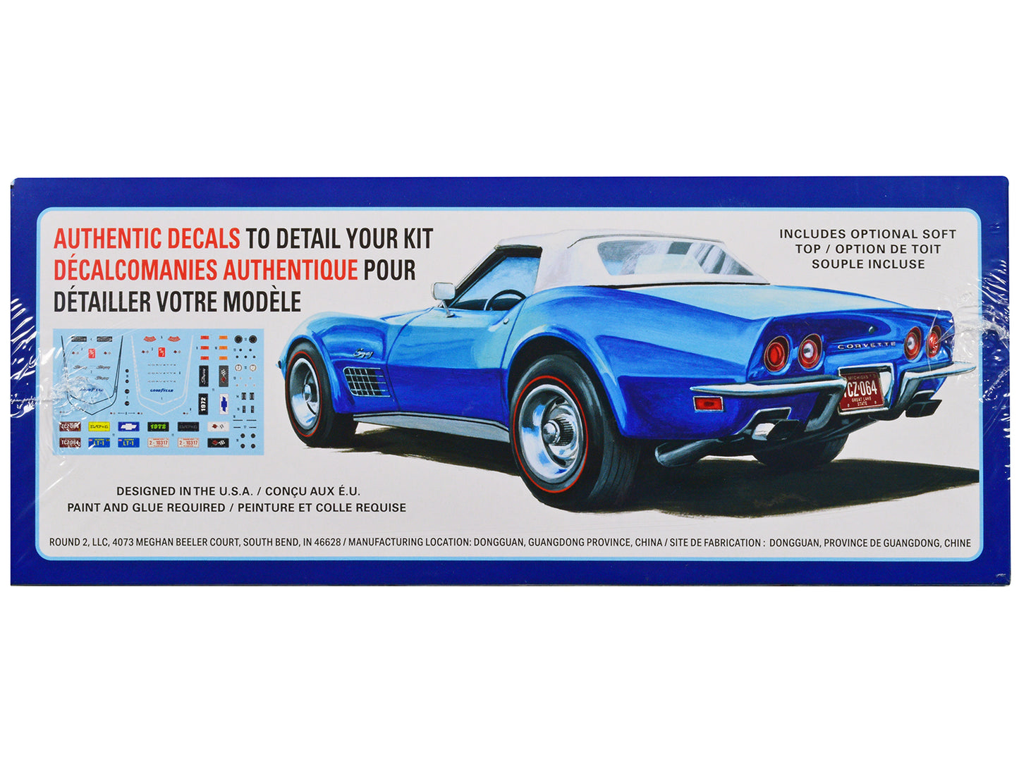 Skill 2 Model Kit 1972 Chevrolet Corvette Roadster 1/25 Scale by AMT <h2>Skill AMT</h2> <p>High-quality diecast car perfect for collectors and enthusiasts. Features detailed interior exterior craftsma