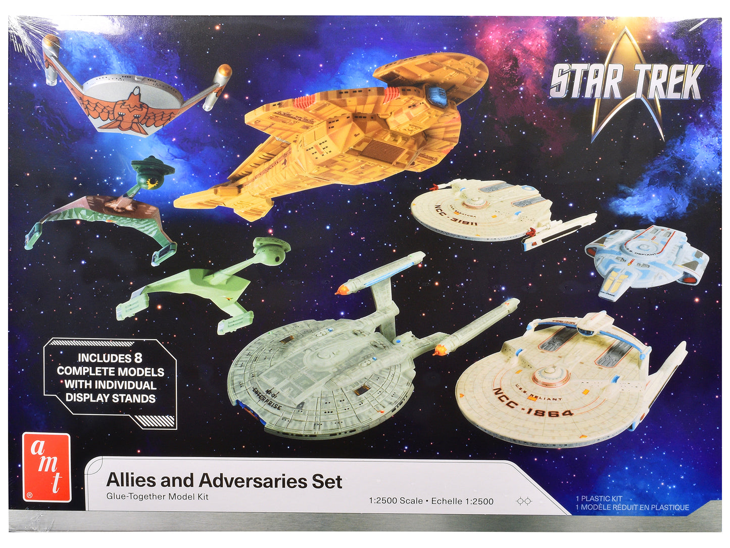 Skill 2 Model Kit Allies and Adversaries Space Ship Set "Star Trek" Franchise 1/2500 Scale by AMT <h2>Skill AMT</h2> <p>High-quality diecast car perfect for collectors enthusiasts. Features detailed i