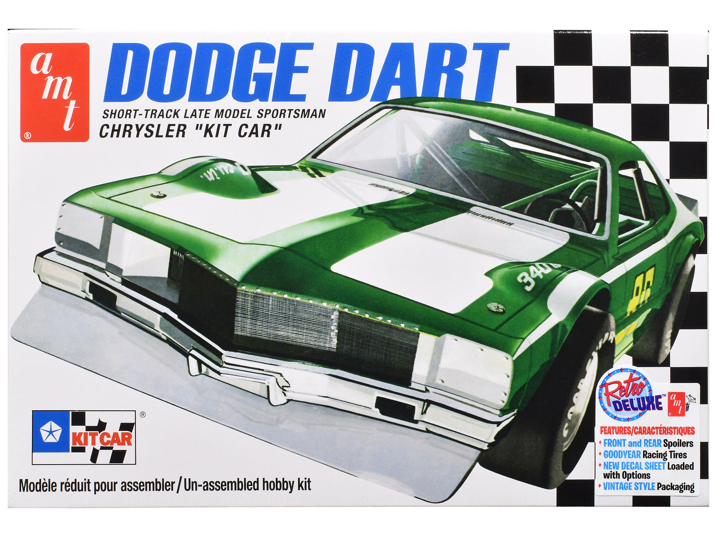 Skill 2 Model Kit Dodge Dart Sportsman Short Track "Kit Car" 1/25 Scale by AMT <h2>Skill AMT</h2> <p>High-quality diecast car perfect for collectors and enthusiasts. Features detailed interior exterio