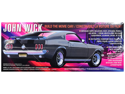 Skill 2 Model Kit 1969 Ford Mustang "John Wick" (2014) Movie 1/25 Plastic Model by AMT T&y