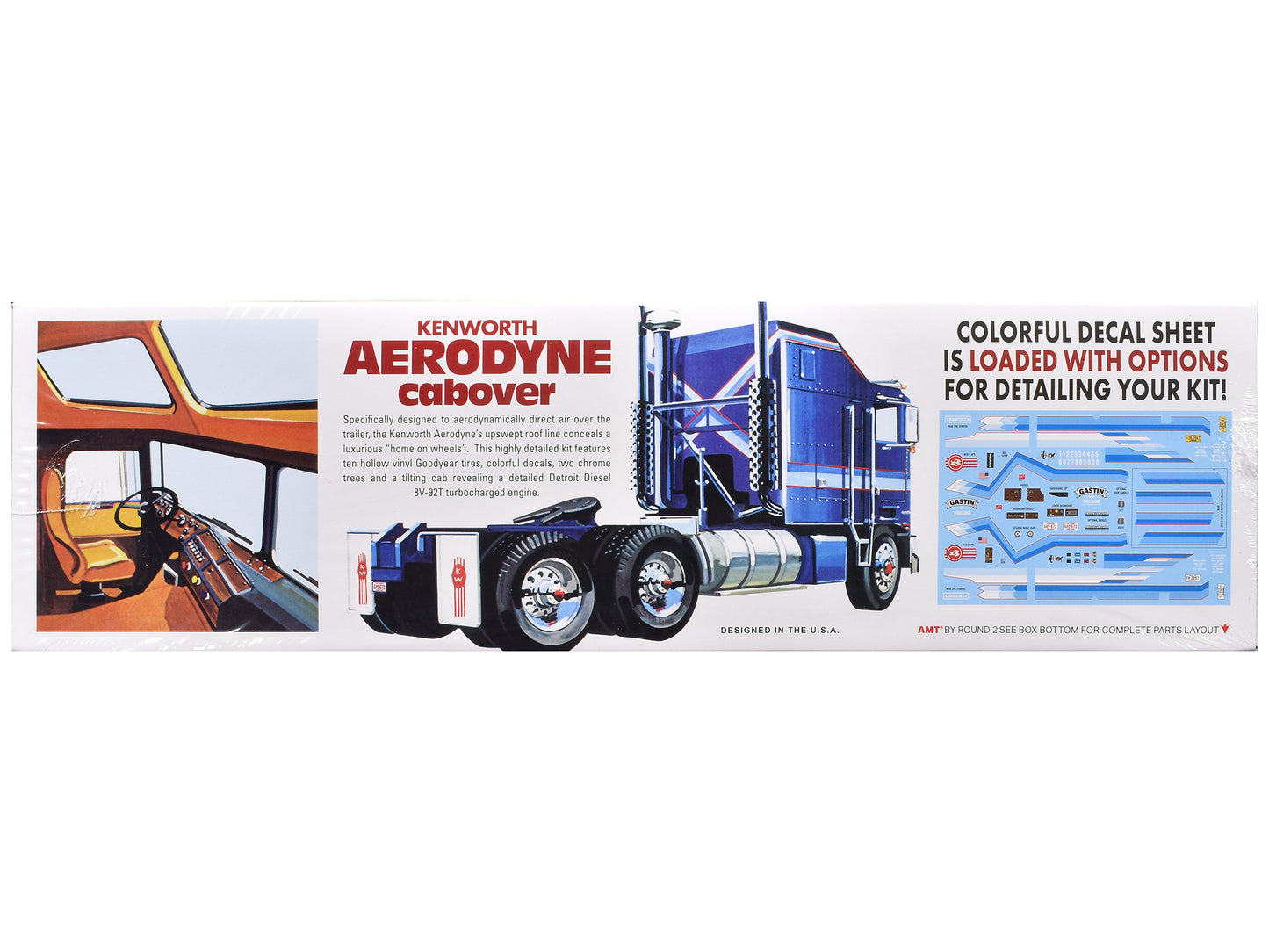 Skill 3 Model Kit Kenworth Aerodyne Cabover Truck Tractor 1/25 Scale by AMT <h2>Skill AMT</h2> <p>High-quality diecast car perfect for collectors and enthusiasts. Features detailed interior exterior c