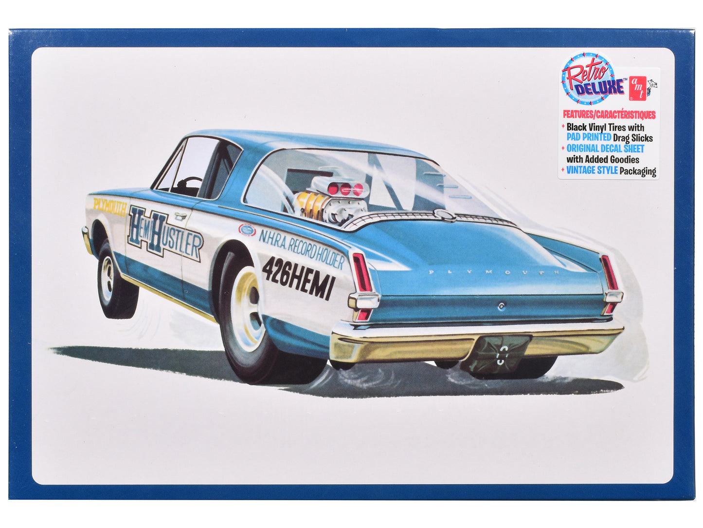 Skill 2 Model Kit 1966 Plymouth Barracuda Funny Car "Hemi Hustler" 1/25 Scale by AMT <h2>Skill AMT</h2> <p>High-quality diecast perfect for collectors and enthusiasts. Features detailed interior exter