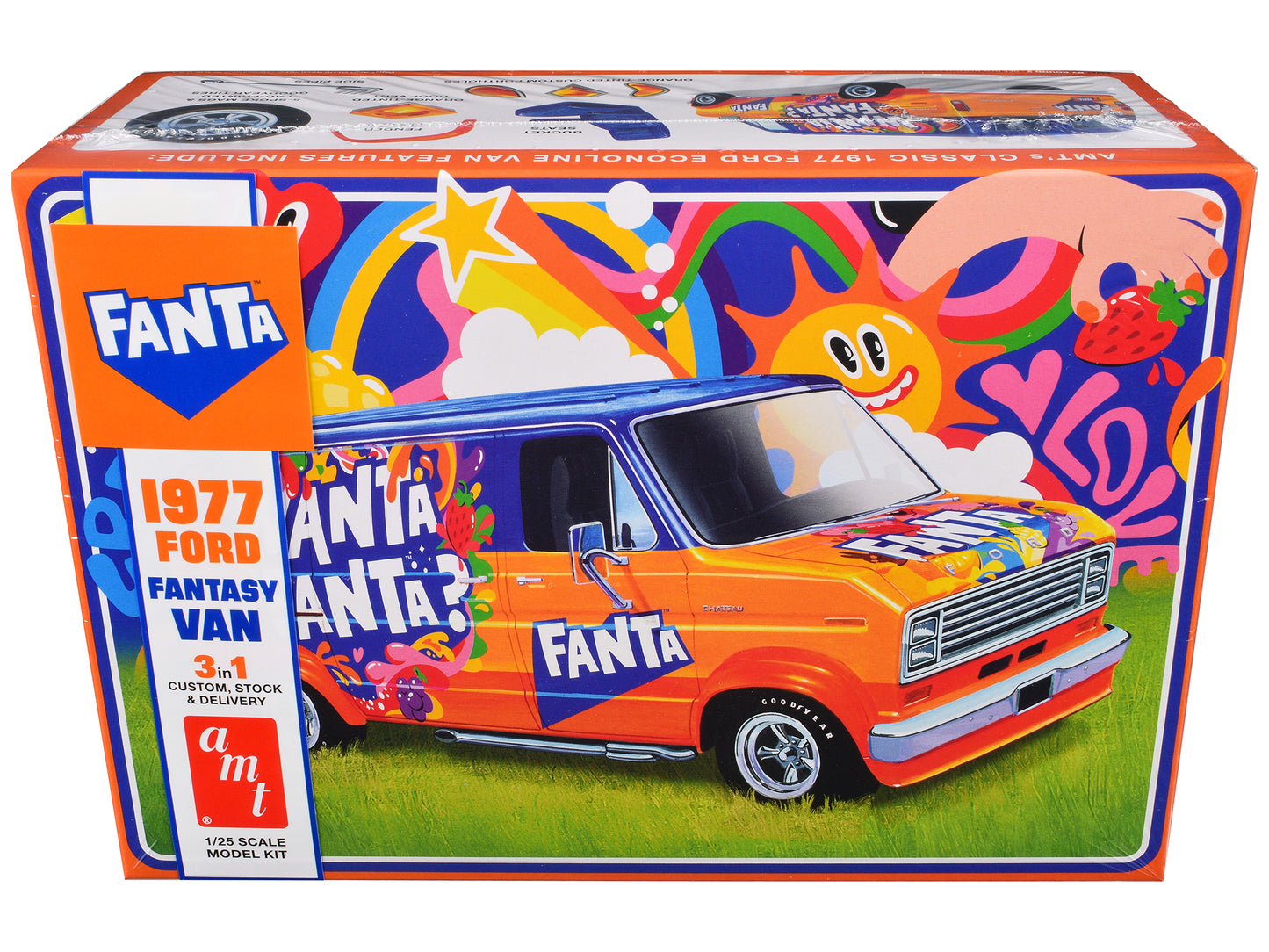 Skill 2 Model Kit 1977 Ford Custom Van "Fanta" 1/25 Scale by AMT <h2>Skill AMT</h2> <p>High-quality diecast car perfect for collectors and enthusiasts. Features detailed interior exterior craftsmanshi