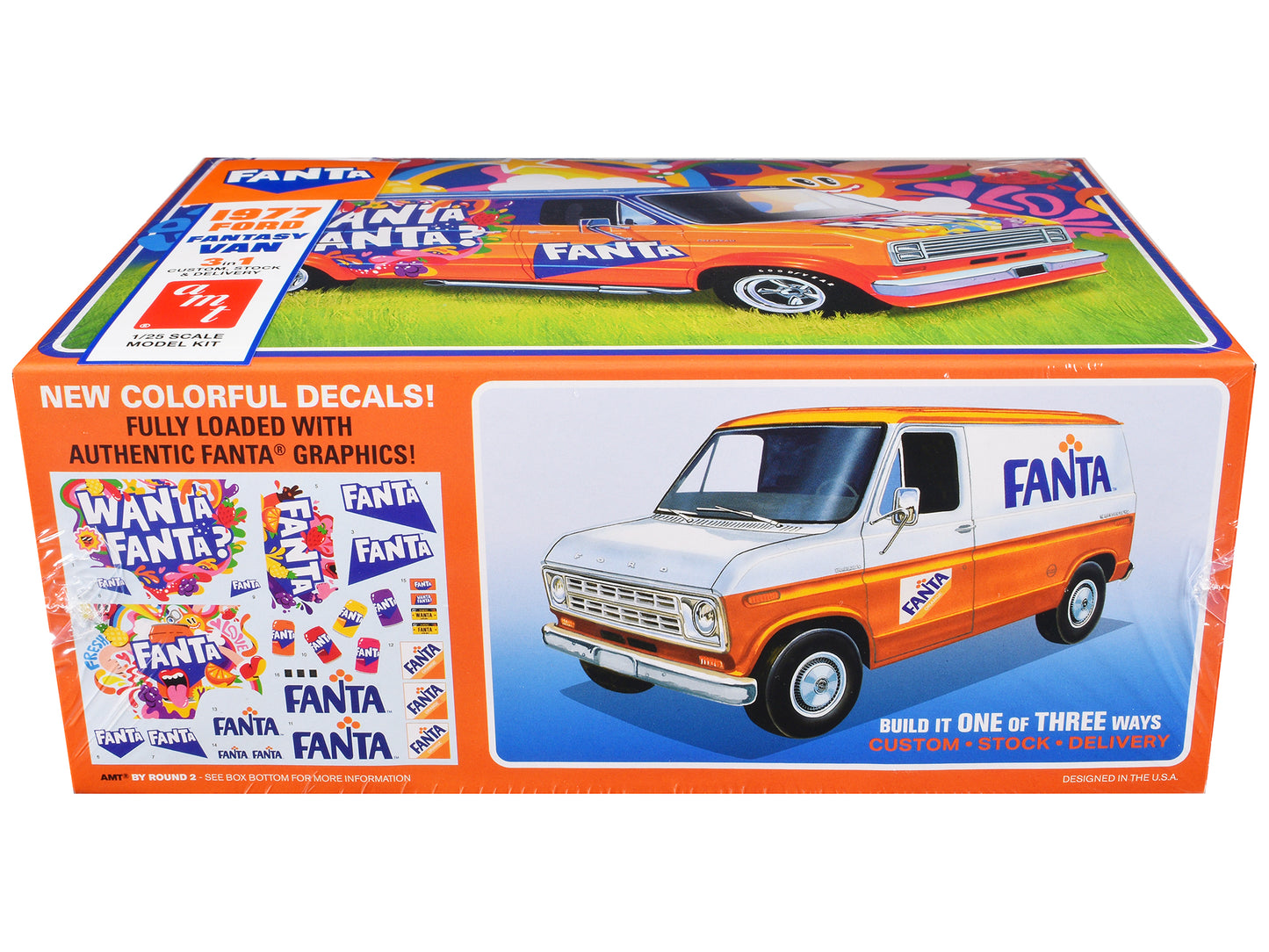 Skill 2 Model Kit 1977 Ford Custom Van "Fanta" 1/25 Scale by AMT <h2>Skill AMT</h2> <p>High-quality diecast car perfect for collectors and enthusiasts. Features detailed interior exterior craftsmanshi