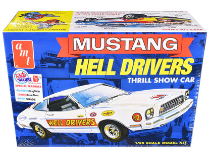 Skill 2 Model Kit 1977 Ford Mustang "Hell Drivers" Thrill Show Car 1/25 Scale by AMT <h2>Skill AMT</h2> <p>High-quality diecast perfect for collectors and enthusiasts. Features detailed interior exter