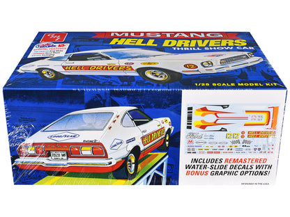Skill 2 Model Kit 1977 Ford Mustang "Hell Drivers" Thrill Show Car 1/25 Scale by AMT <h2>Skill AMT</h2> <p>High-quality diecast perfect for collectors and enthusiasts. Features detailed interior exter