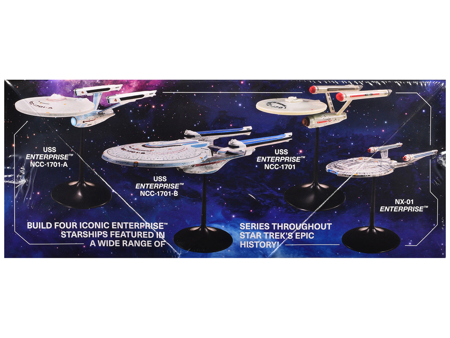 Skill 2 Model Kit U.S.S. Enterprise Four Ship Set "Star Trek" 1/2500 Scale by AMT <h2>Skill AMT</h2> <p>High-quality diecast car perfect for collectors and enthusiasts. Features detailed interior exte