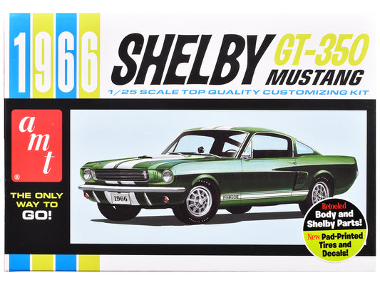 Skill 2 Model Kit 1966 Shelby Mustang GT-350 1/25 Scale by AMT <h2>Skill AMT</h2> <p>High-quality diecast car perfect for collectors and enthusiasts. Features detailed interior exterior craftsmanship,