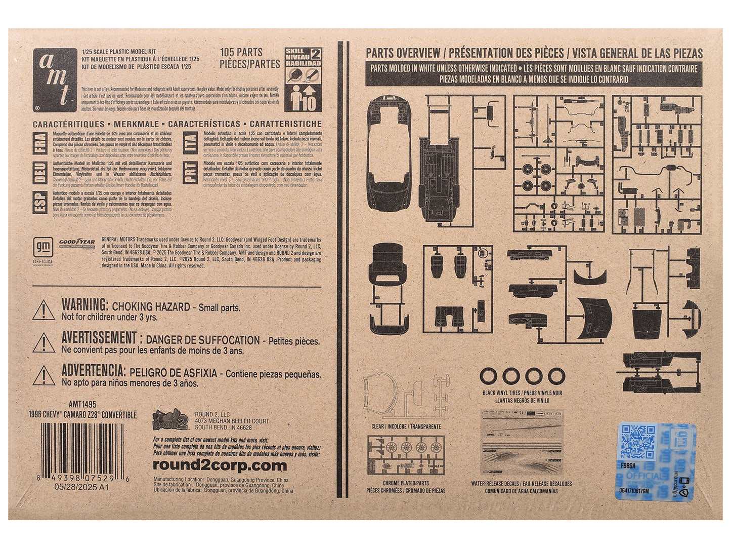Skill 2 Model Kit 1996 Chevrolet Camaro Z28 Convertible 1/25 Scale by AMT <h2>Skill AMT</h2> <p>High-quality diecast car perfect for collectors and enthusiasts. Features detailed interior exterior cra