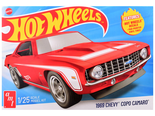 Skill 2 Model Kit 1969 Chevrolet COPO Camaro "Hot Wheels" 1/25 Scale Model by AMT T&y