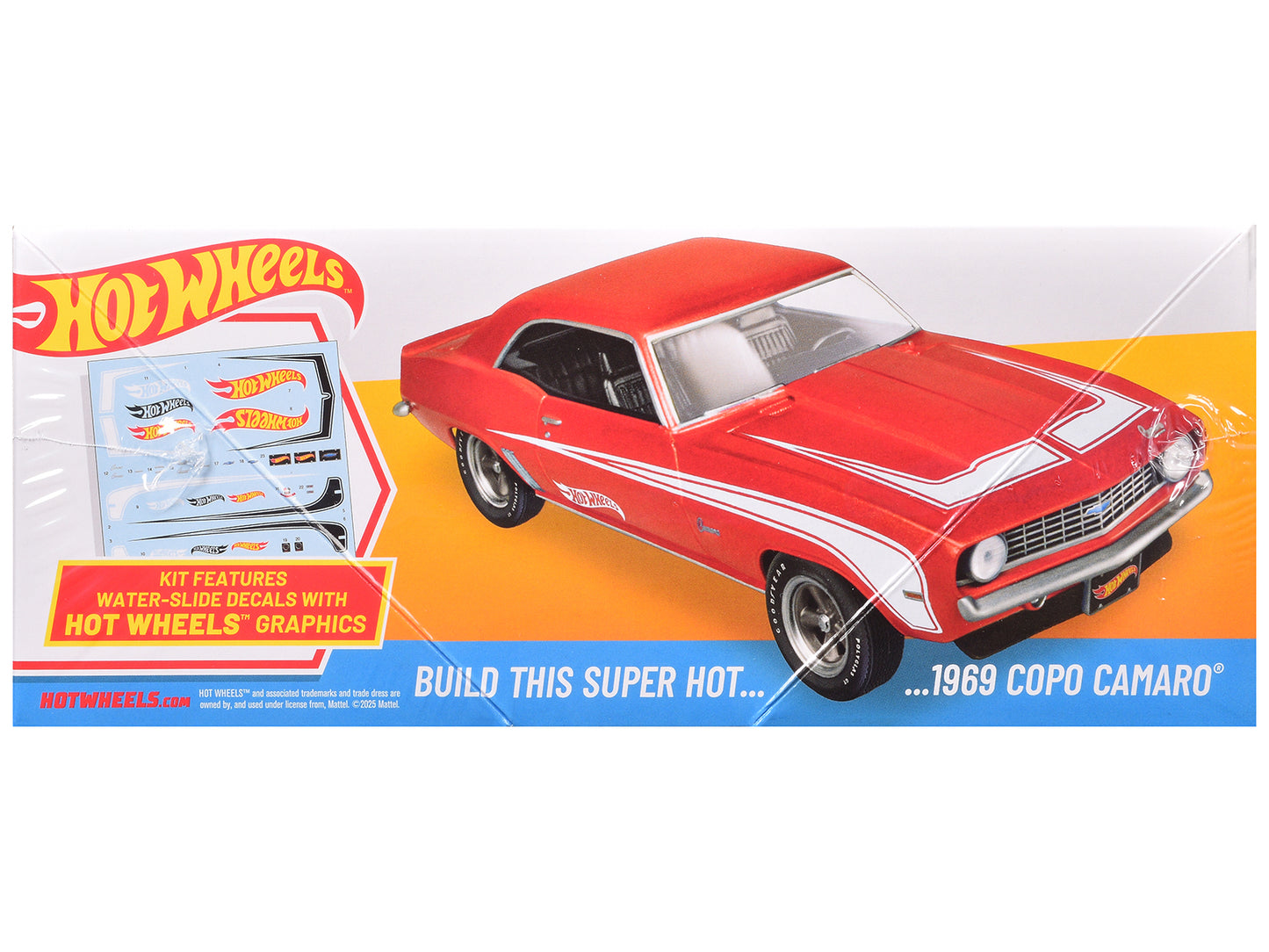 Hot Wheels Skill 2 Model Kit 1969 Chevrolet COPO Camaro "Hot Wheels" 1/25 Scale by AMT <h2>Skill AMT</h2> <p>High-quality diecast car perfect for collectors and enthusiasts. Features detailed interior