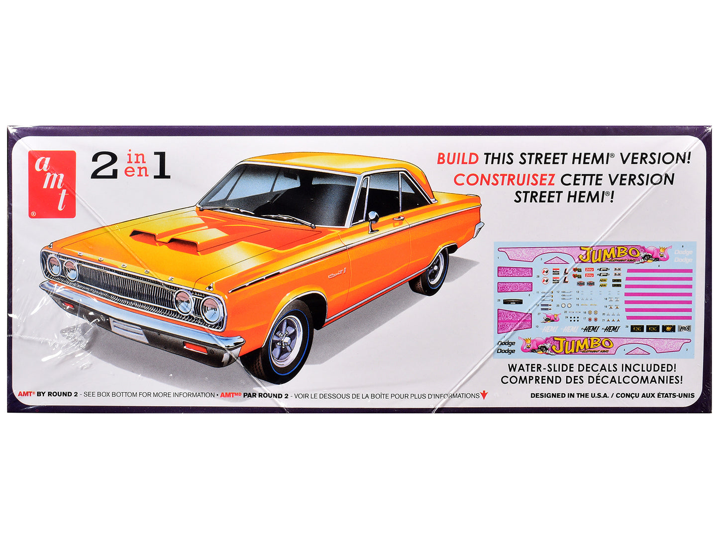 Skill 2 Model Kit 1965 Dodge Coronet 500 Hemi 2-in-1 1/25 Scale by AMT <h2>Skill AMT</h2> <p>High-quality diecast car perfect for collectors and enthusiasts. Features detailed interior exterior crafts