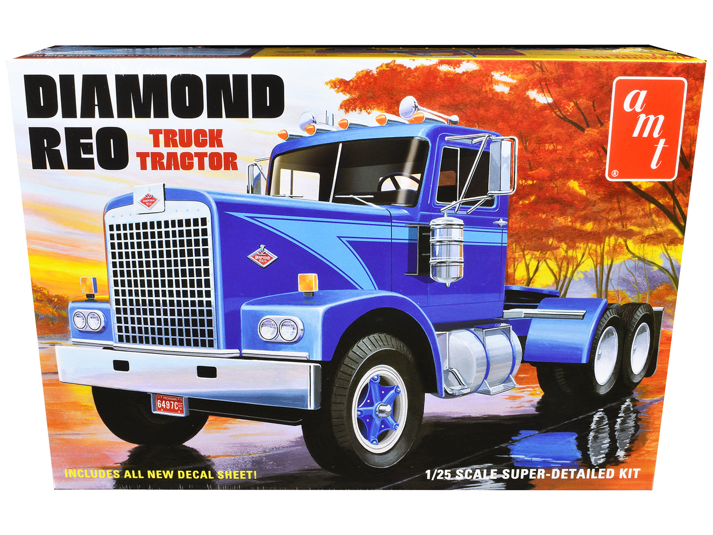 Skill 3 Model Kit Diamond Reo Truck Tractor 1/25 Scale by AMT <h2>Skill AMT</h2> <p>High-quality diecast car perfect for collectors and enthusiasts. Features detailed interior exterior craftsmanship,