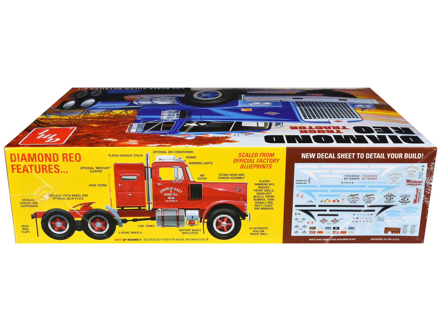 Skill 3 Model Kit Diamond Reo Truck Tractor 1/25 Scale by AMT <h2>Skill AMT</h2> <p>High-quality diecast car perfect for collectors and enthusiasts. Features detailed interior exterior craftsmanship,