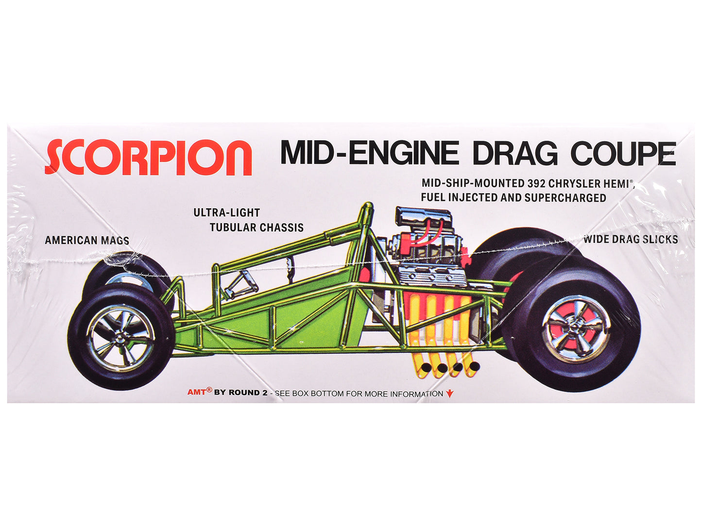 Skill 3 Model Kit Scorpion Mid-Engine Drag Coupe 1/25 Scale by AMT <h2>Skill AMT</h2> <p>High-quality diecast car perfect for collectors and enthusiasts. Features detailed interior exterior craftsmans