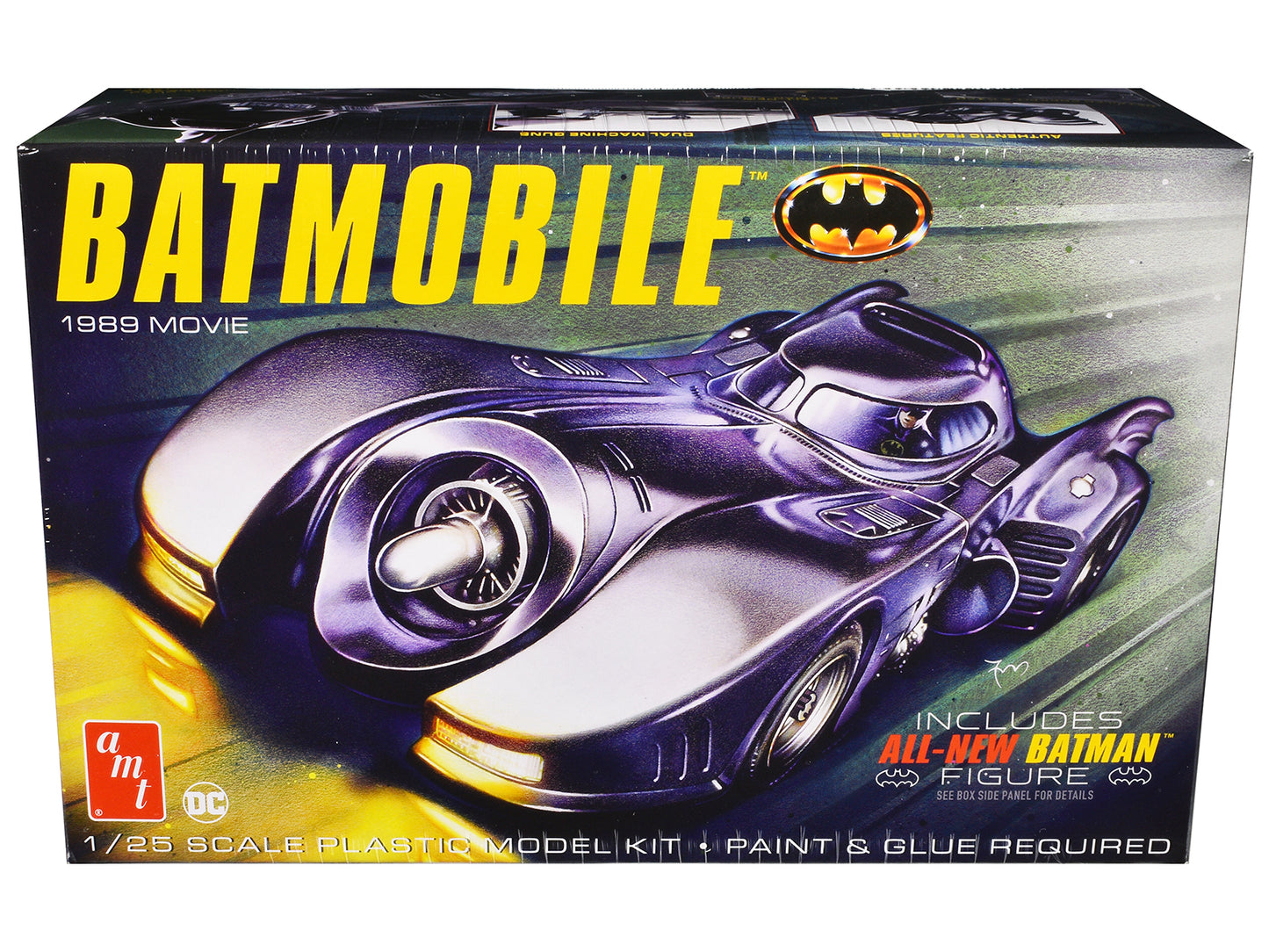 Skill 2 Model Kit Batmobile with Seated Batman Figure "Batman" (1989) Movie 1/25 Scale by AMT <h2>Skill AMT</h2> <p>High-quality diecast car perfect for collectors and enthusiasts. Features detailed i