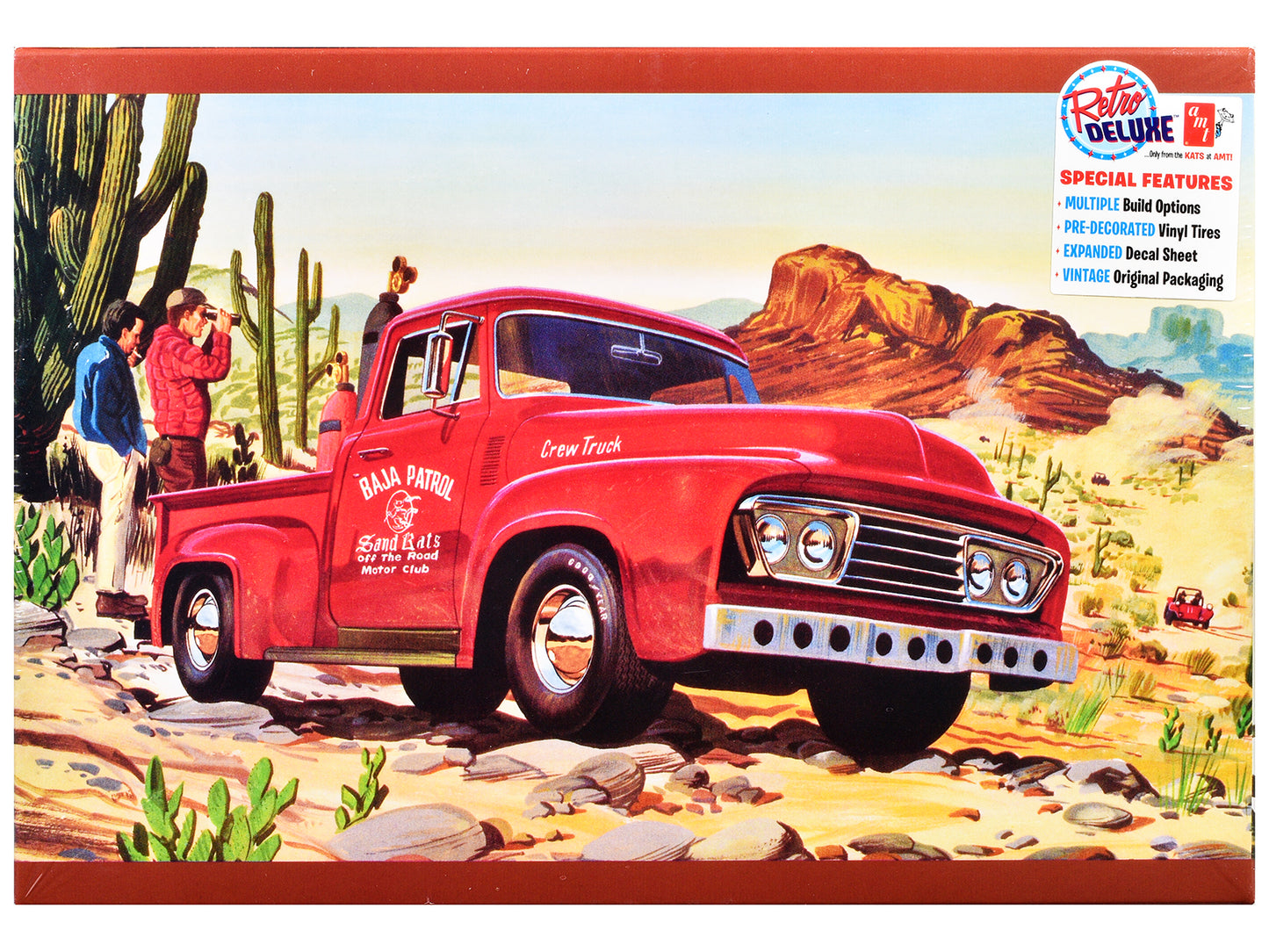 Skill 2 Model Kit 1953 Ford Pickup Truck "Baja Patrol" 1/25 Scale by AMT <h2>Skill AMT</h2> <p>High-quality diecast car perfect for collectors and enthusiasts. Features detailed interior exterior craf