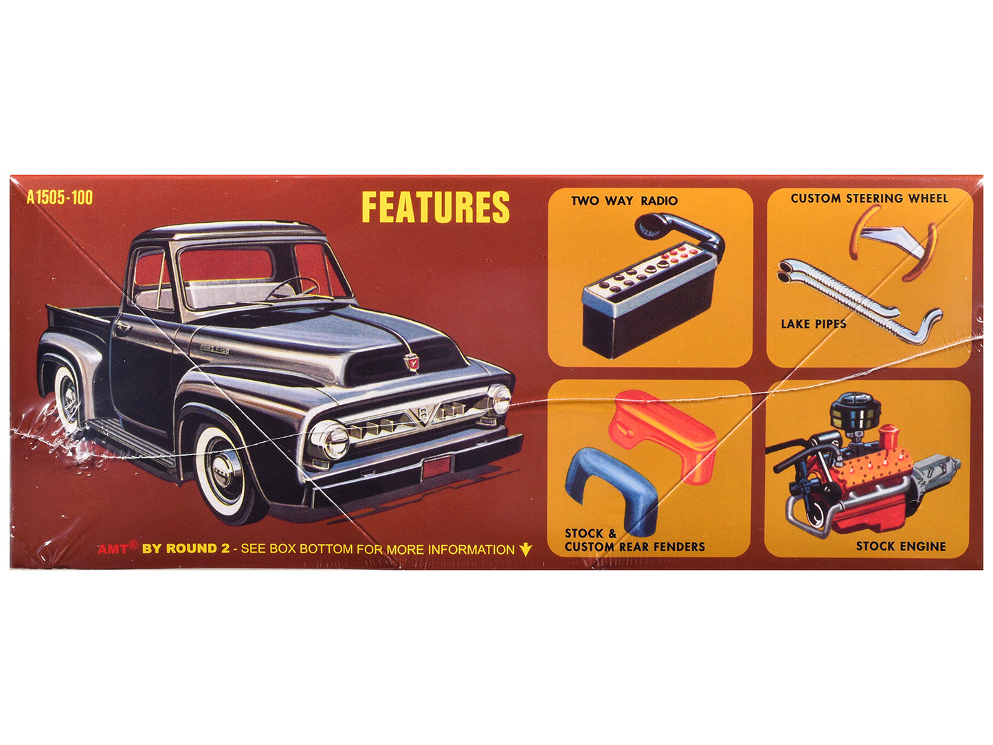 Skill 2 Model Kit 1953 Ford Pickup Truck "Baja Patrol" 1/25 Scale by AMT <h2>Skill AMT</h2> <p>High-quality diecast car perfect for collectors and enthusiasts. Features detailed interior exterior craf