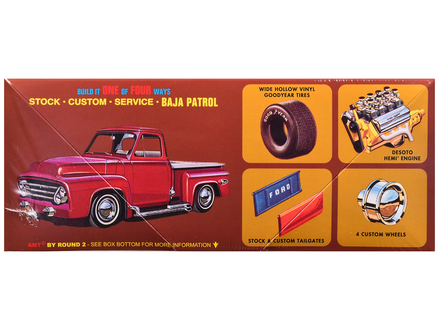 Skill 2 Model Kit 1953 Ford Pickup Truck "Baja Patrol" 1/25 Scale by AMT <h2>Skill AMT</h2> <p>High-quality diecast car perfect for collectors and enthusiasts. Features detailed interior exterior craf