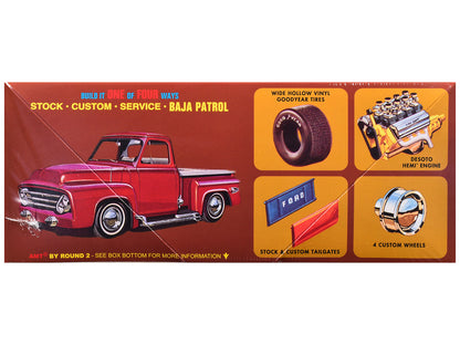 Skill 2 Model Kit 1953 Ford Pickup Truck "Baja Patrol" 1/25 Scale by AMT <h2>Skill AMT</h2> <p>High-quality diecast car perfect for collectors and enthusiasts. Features detailed interior exterior craf