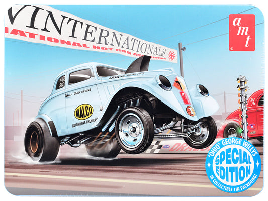 Skill 2 Model Kit 1933 Willys Gasser "Ohio George" with Collectible Tin Packaging 1/25 Scale by AMT <h2>Skill AMT</h2> <p>High-quality diecast car perfect for collectors and enthusiasts. Features deta