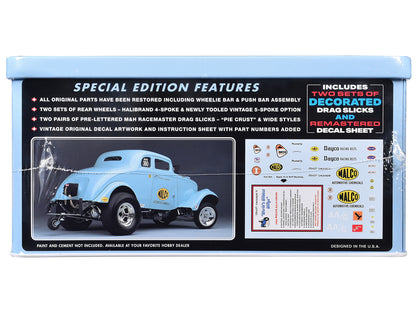 Skill 2 Model Kit 1933 Willys Gasser "Ohio George" with Collectible Tin Packaging 1/25 Scale by AMT <h2>Skill AMT</h2> <p>High-quality diecast car perfect for collectors and enthusiasts. Features deta