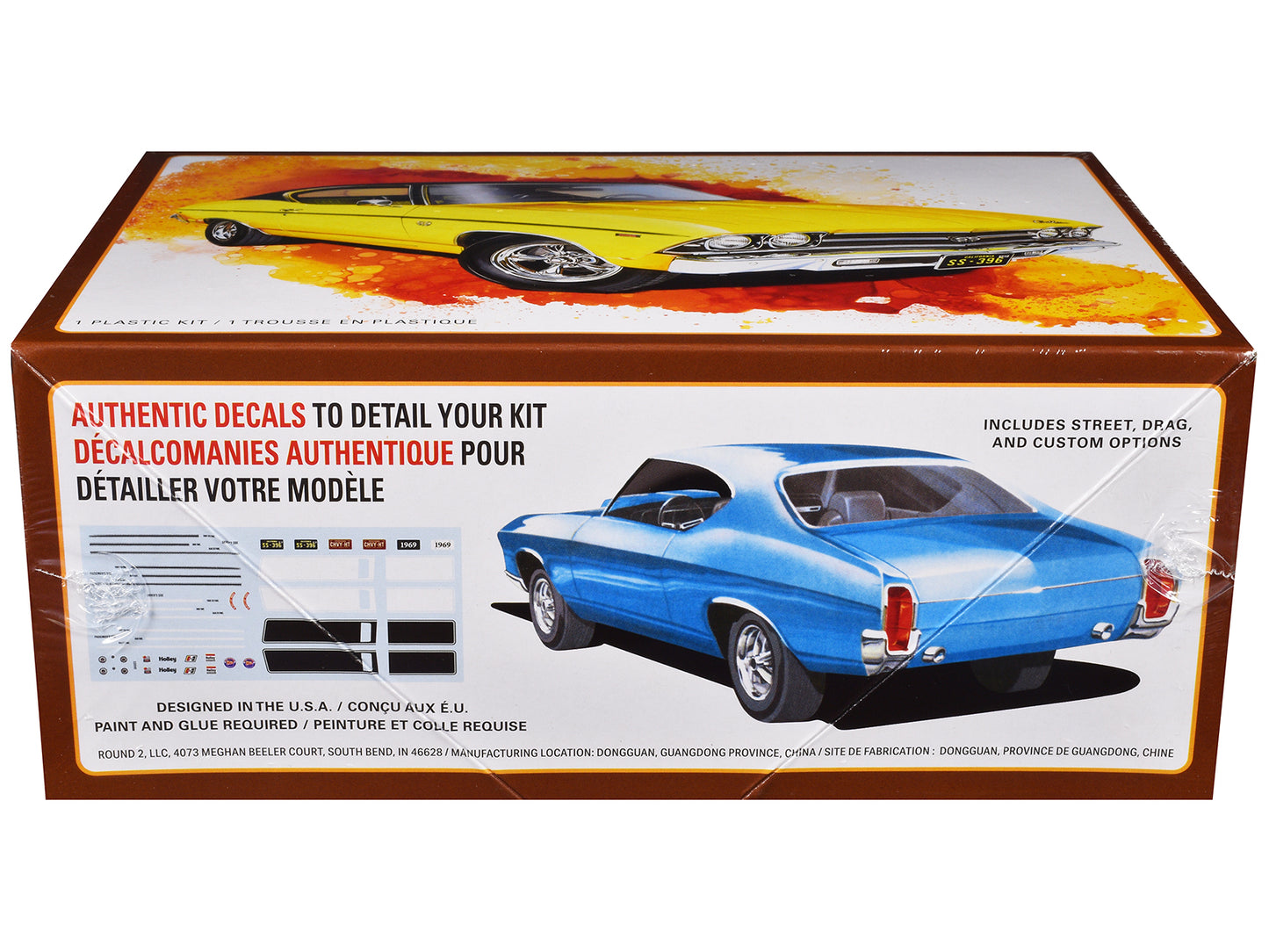 Skill 2 Model Kit 1969 Chevrolet Chevelle SS 396 1/25 Scale by AMT <h2>Skill AMT</h2> <p>High-quality diecast car perfect for collectors and enthusiasts. Features detailed interior exterior craftsmans