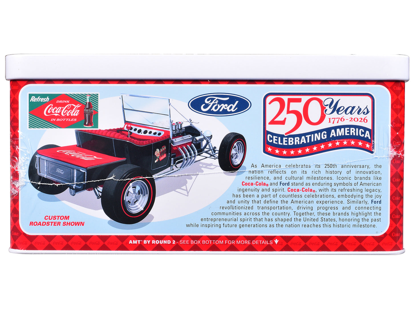 Skill 2 Model Kit Ford Model T Panel "Coca-Cola" with Collector Tin 1/25 Scale Model by AMT