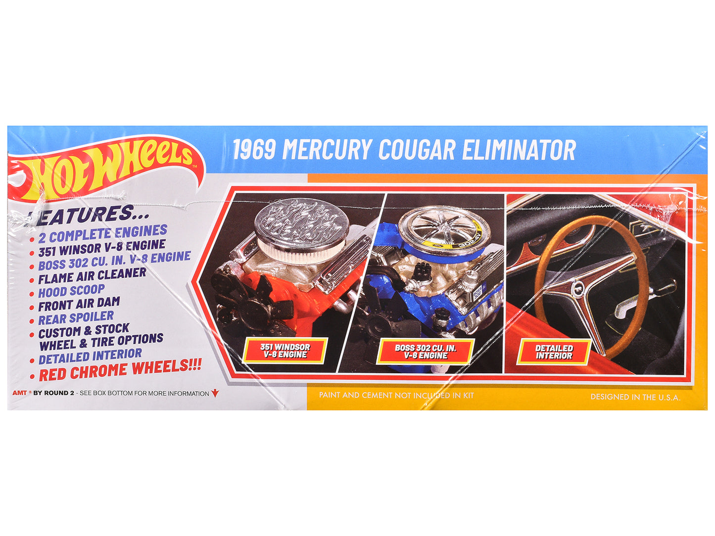 Hot Wheels Skill 2 Model Kit 1969 Mercury Cougar Eliminator "Hot Wheels" 1/25 Scale by AMT <h2>Skill AMT</h2> <p>High-quality diecast car perfect for collectors and enthusiasts. Features detailed inte