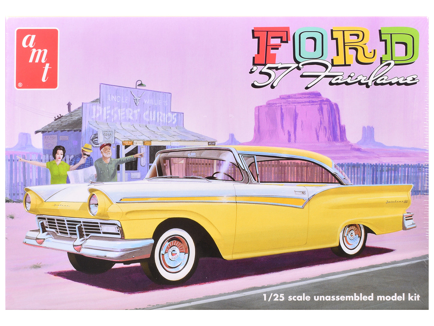 Skill 2 Model Kit 1957 Ford Fairlane Hardtop 3-in-1 1/25 Scale by AMT <h2>Skill AMT</h2> <p>High-quality diecast car perfect for collectors and enthusiasts. Features detailed interior exterior craftsm