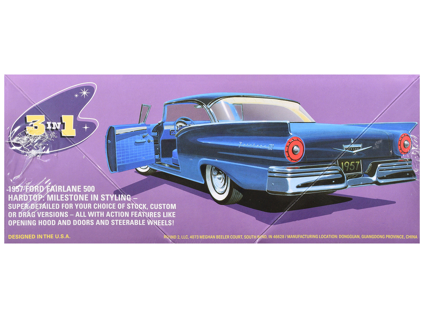 Skill 2 Model Kit 1957 Ford Fairlane Hardtop 3-in-1 1/25 Scale by AMT <h2>Skill AMT</h2> <p>High-quality diecast car perfect for collectors and enthusiasts. Features detailed interior exterior craftsm