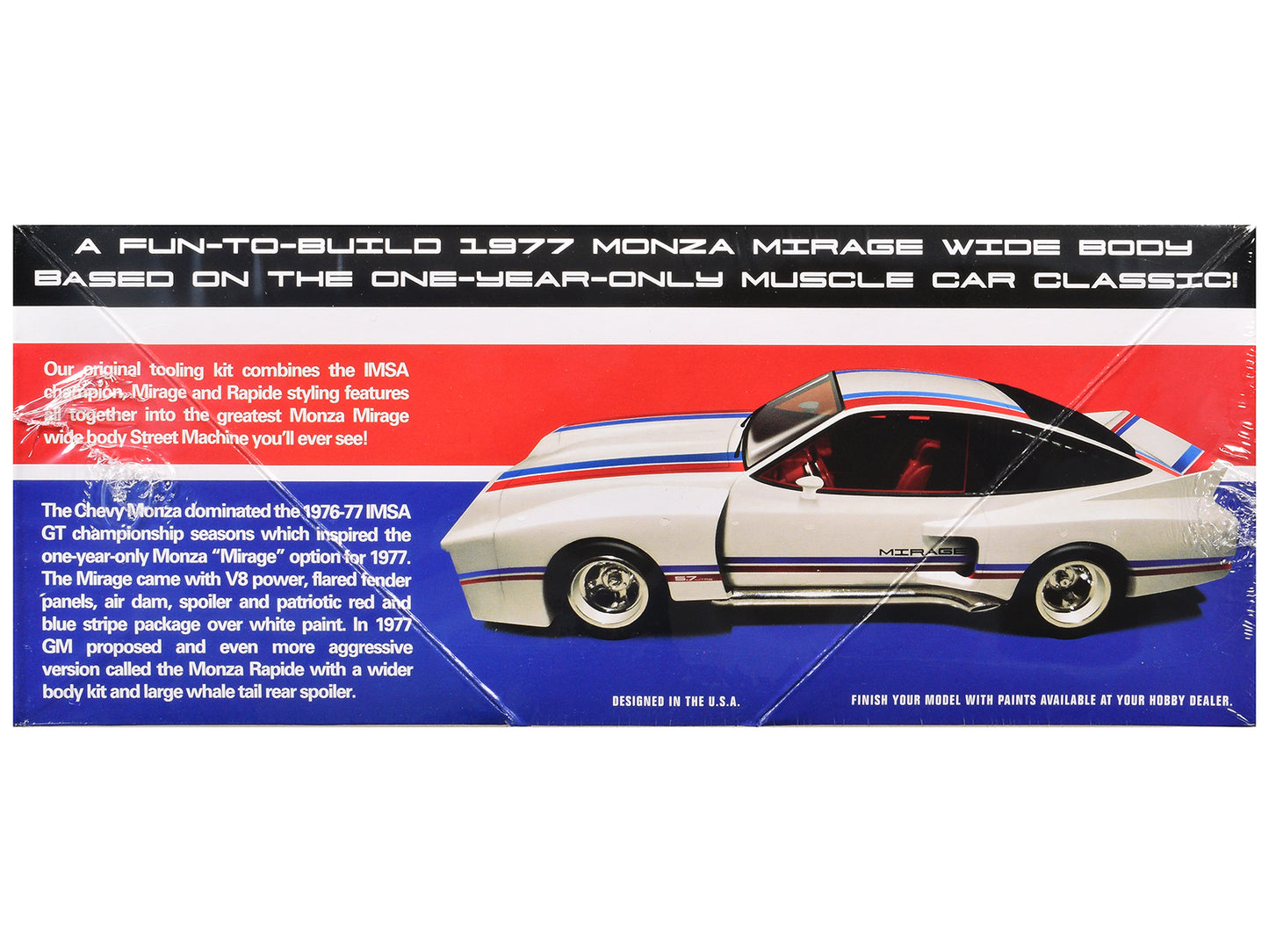 Skill 2 Model Kit 1977 Chevrolet Monza Mirage Wide Body "Street Machine" 1/25 Scale by AMT <h2>Skill AMT</h2> <p>High-quality diecast car perfect for collectors and enthusiasts. Features detailed inte