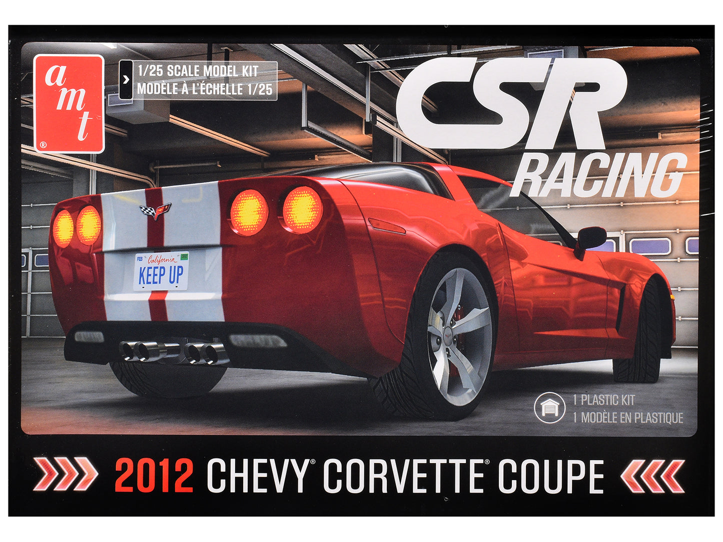 Skill 2 Model Kit of 2012 Chevrolet Corvette Coupe "CSR Racing" 1/25 Scale by AMT <h2>Skill AMT</h2> <p>High-quality diecast car perfect for collectors and enthusiasts. Features detailed interior exte