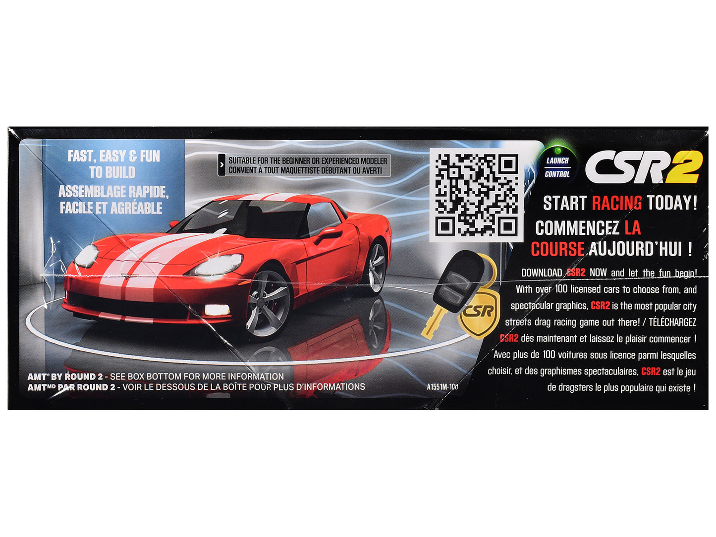 Skill 2 Model Kit of 2012 Chevrolet Corvette Coupe "CSR Racing" 1/25 Scale by AMT <h2>Skill AMT</h2> <p>High-quality diecast car perfect for collectors and enthusiasts. Features detailed interior exte