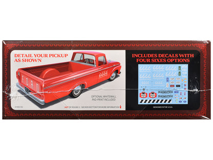 Skill 2 Model Kit 1963 Ford F-100 Pickup Truck "Four Sixes Ranch" 3-in-1 1/25 Scale by AMT <h2>Skill AMT</h2> <p>High-quality diecast car perfect for collectors and enthusiasts. Features detailed inte