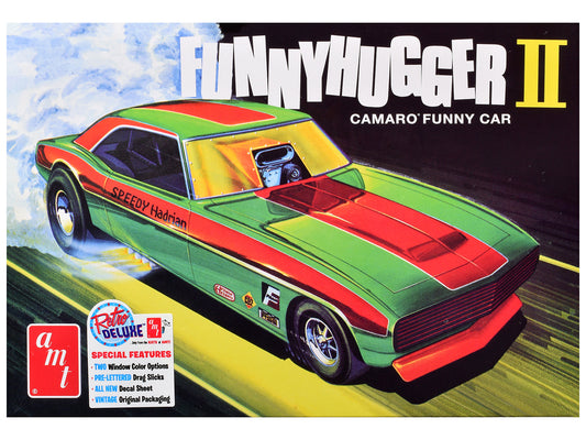 Skill 2 Model Kit of Chevrolet Camaro Funny Car "Funny Hugger II" 1/25 Scale by AMT <h2>Skill AMT</h2> <p>High-quality diecast perfect for collectors and enthusiasts. Features detailed interior exteri