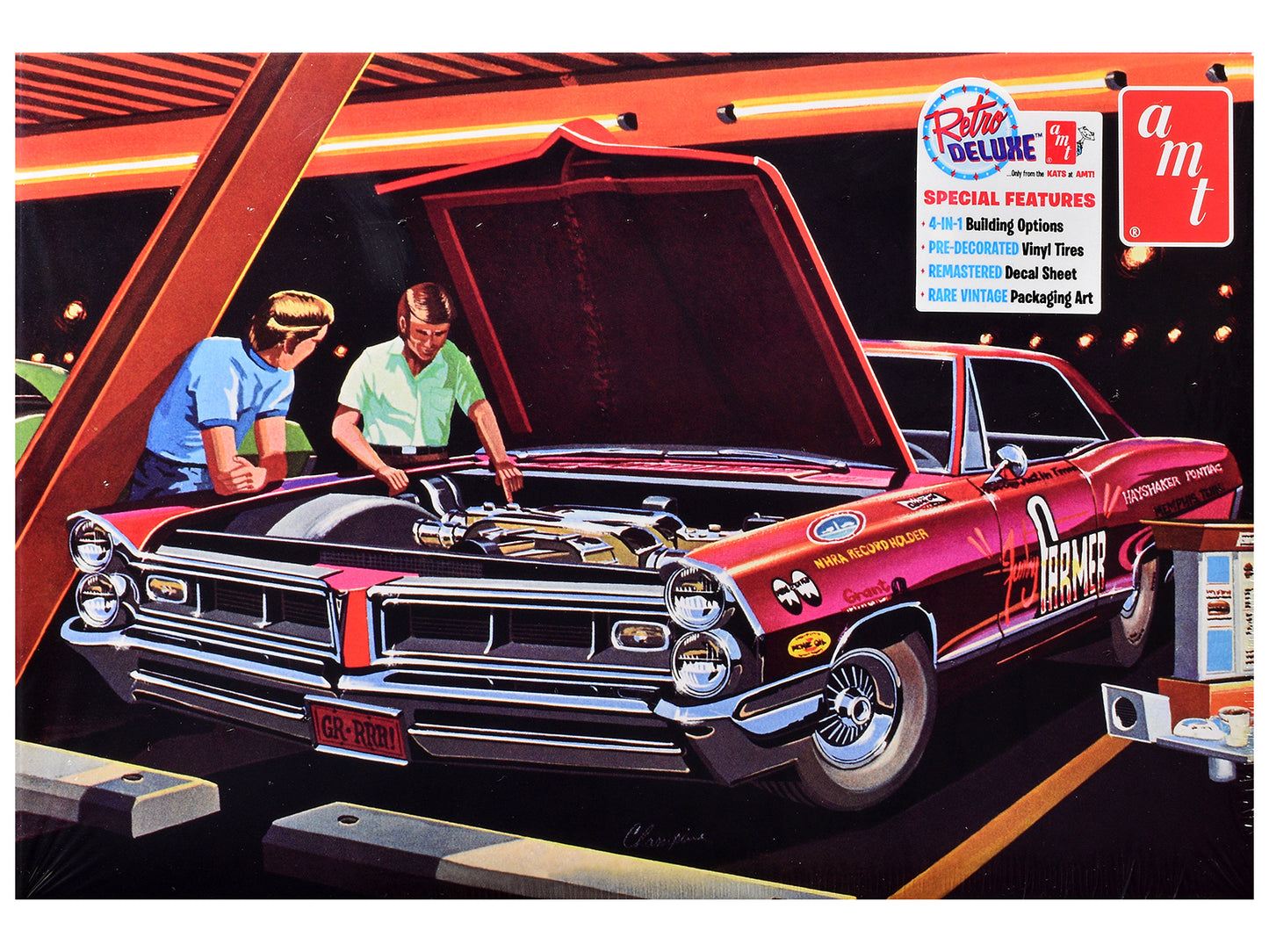 Skill 2 Model Kit of 1965 Pontiac Grand Prix Show 'N' Go 1/25 Scale by AMT <h2>Skill AMT</h2> <p>High-quality diecast car perfect for collectors and enthusiasts. Features detailed interior exterior cr